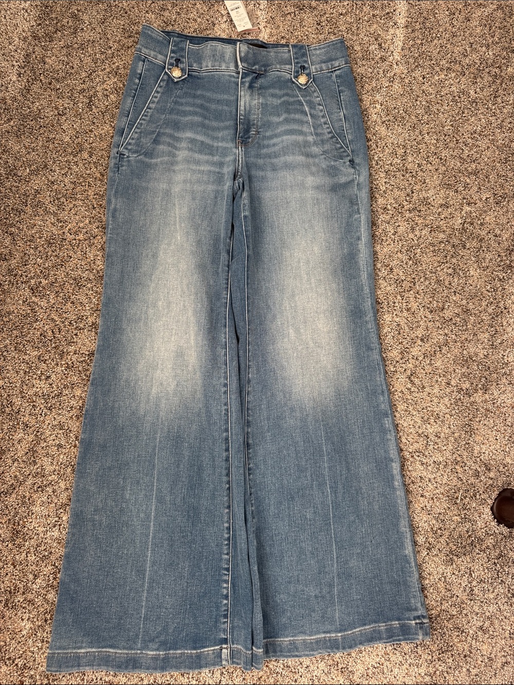 White House Black Market Light Blue Wide-Leg Jeans
